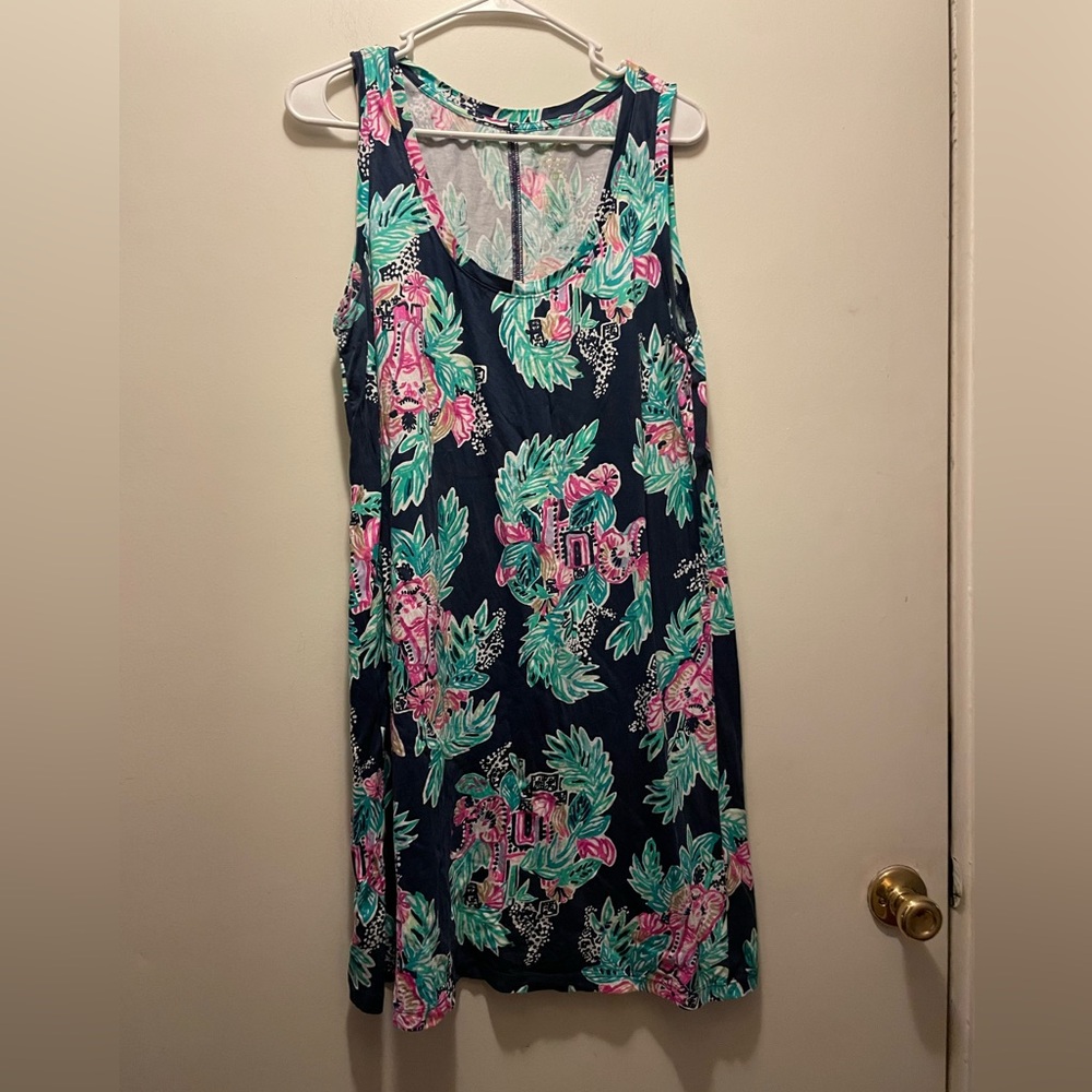 Tank dress elephant print
